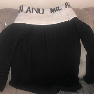Off the shoulder sweater
